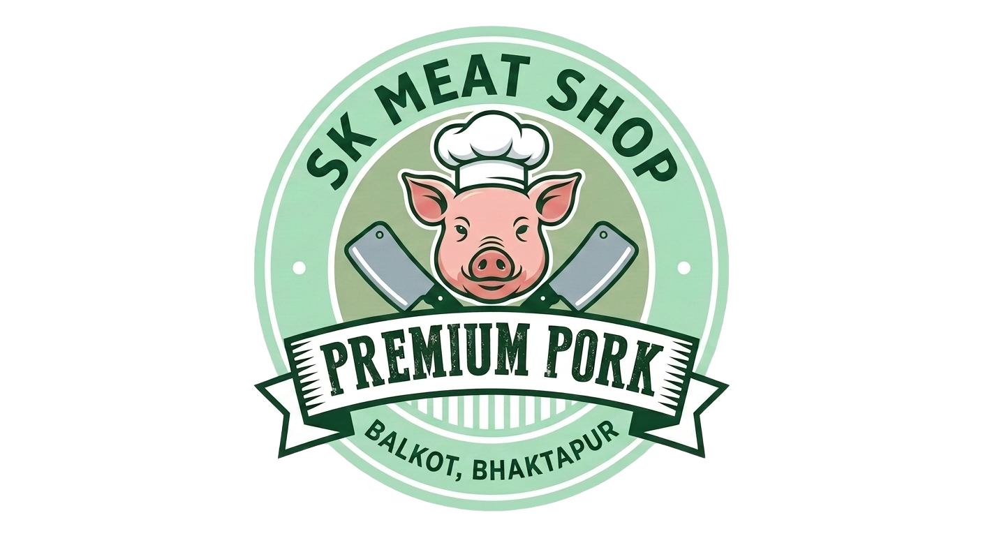 S. K. Meat Shop Logo